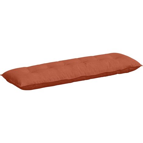 Cojín de Espalda Rojo Naranja 160 x 50 cm Tela de pana vidaXL (1/5)