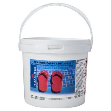 TRICLORO PASTIGLIE DA 200GR PER PISCINE 5 Kg LAPI