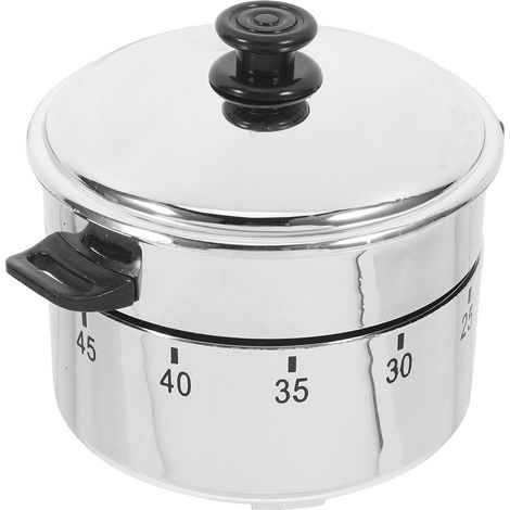Minuteur Mécanique Cuisine 60 Argenté en Plastique et Métal sans (1/5)