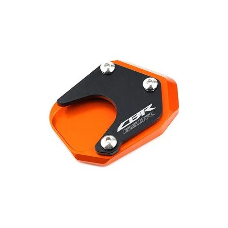 (Orange CBR650R) Compatible avec les motos HONDA CB 650R, CB650R, CBR650F et CBR 650F (2014-2023) - Béquille latérale CNC - Plaque de support et extension maxpower (1/4)