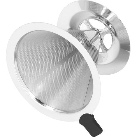 Filtre à café réutilisable en acier inoxydable, idéal pour les voyages et la randonnée (Modèle 02) (1/5)