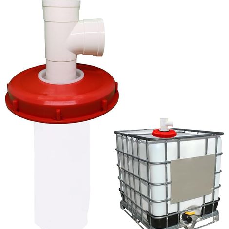 Couvercle de Réservoir IBC avec Filtre en Nylon Lavable pour Réservoir d'eau de Pluie IBC 1000 litres, Filtre À Couvercle IBC Accessoires de Réservoir IBC, Filtre à Eau de Pluie en Nylon 245mm (1/5)
