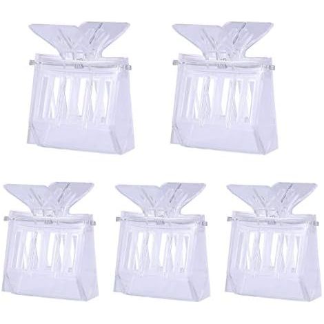 CSPARKV 6.6x5.1x4.8 Pack of 5 Beekeeper Queen Bee Dream Catcher Plastic Clip - Clear (1/5)