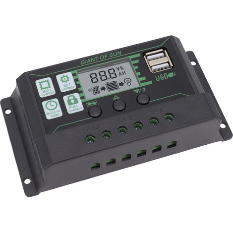 Solar-Laderegler mit zwei USB-Anschlüssen, automatischer PWM-PV-Panel-Erkennung und industrieller Anwendung (5 V, 100 A) (1/5)