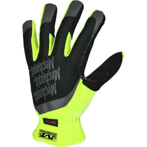 Gants haute visibilité avec protection anti-coupures des paumes XXL