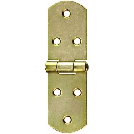 Cerniere a biscotto 200 x 38 mm. - zincate giallo - 1 pz.