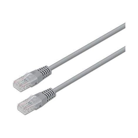 AISENS A135-0235 - RJ45-Patchkabel (15 m, 10/100/1000 Mbit/s, Switch/Router/Modem/Anschlussfeld/Access Point/Anschlussfelder) Grau (1/2)