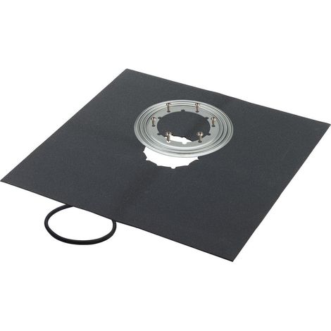 Viega Klemmflansch 4948.31 Edelstahl mit EPDM-Dichtungsbahn 500x500mm (1/5)