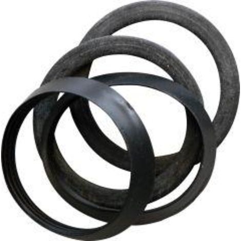 Lot de 4 joints pour siphons 1 1/4" – 2 joints cannelés 31,7 mm et 2 anneaux en caoutchouc 30 x 39 x 2 mm – Étanchéité optimale – Sanitop Wingenroth (1/2)
