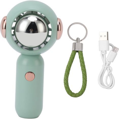 Mini ventilateur portatif astronaute, USB, économique, silencieux, léger, vert, idéal voyage (1/5)