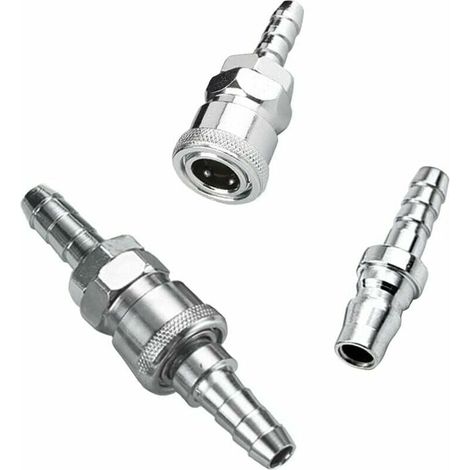Qiyao – Raccord rapide pneumatique 2 paires – 2 raccords mâles PH20 et 2 femelles SH20 – Fer nickelé résistant à la corrosion – Connexion rapide