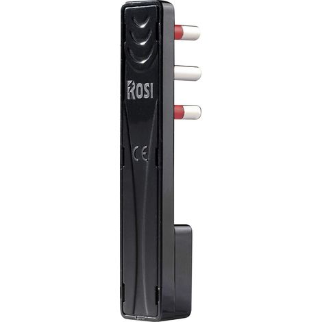 Spina Piatta Salvaspazio 16A Rosi 2P con T Colore Nero (1/5)