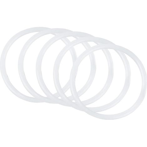 60 x 52 x 4 mm Silicone O-Rings 5 Pieces [White] (1/5)
