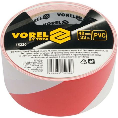 VOREL 75230 cinta adhesiva 33 m Cloruro de polivinilo (PVC)
