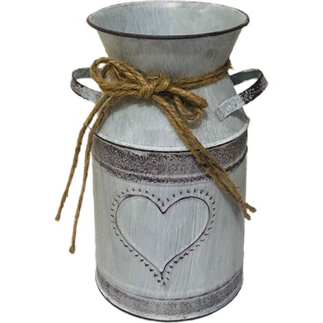 Pot Vintage à Fleurs Séchées - Pot de Fleurs en Fer Décoratif - Vaisseau pour Décor Domicile - Ornement Vintage Décoratif (1/5)
