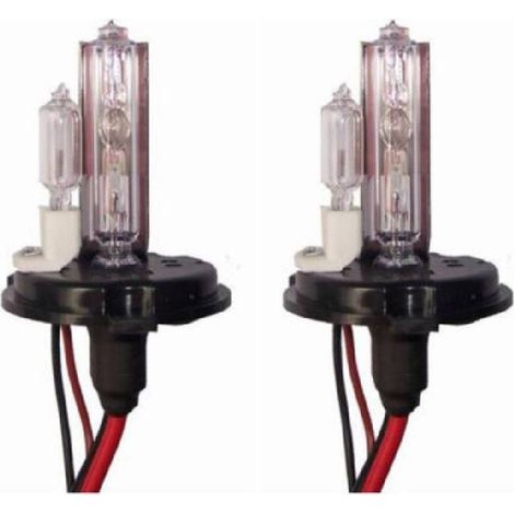 TrAdE Shop Traesio - Coppia Lampade Bulbi Kit Xeno H4-2 Lampadina Auto Luce Ricambio Anabbagliante -