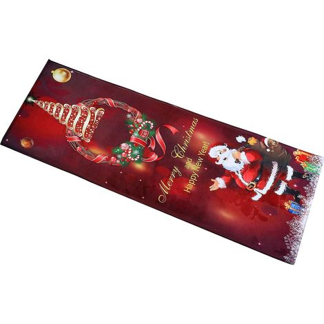 tapis De Nol 40x120cm Paillassons Pre Nol Tapis De Passage Antidrapante Carpettes Tapis De Salon Tapis De Bain Tapis De Cuisine Dcoration Maison C (1/4)