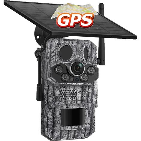 Filiyano-Appareil photo avec batterie, connexion 4G, GPS intégré, capteur CMOS, GPS 5 MP, 128 Go