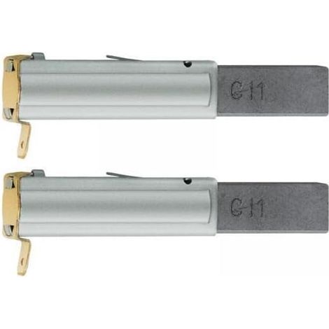 Paquete de 2 escobillas de carbón para aspiradoras industriales 30/60/70/80/90 L 11 x 6 x 29 mm (1/5)