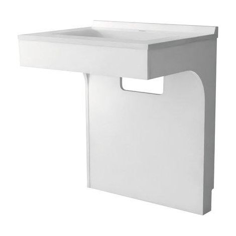 Corps de meuble épuré 70 cm blanc – Adapté PMR – Largeur 70 cm – Garantie 5 ans – Design fonctionnel pour accès facilité – Creazur - EPS0270BL