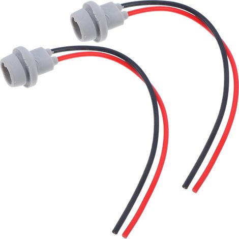 Douille Lampe Témoin Auto 2pcs en Abs et Cuivre, Haute Luminosité, Facile à Utiliser, Support pour Feu Latéral de Voiture Couleur Aléatoire (1/5)
