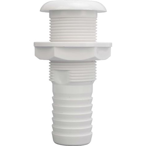 Raccord de traversée de coque pour bateau, sortie 29 mm, évacuation lisse, raccords de plomberie pour bateau, blanc (1/5)