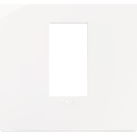 Placca in tecnopolimero 1 modulo Bianco Vimar Plana Up 14641U.01