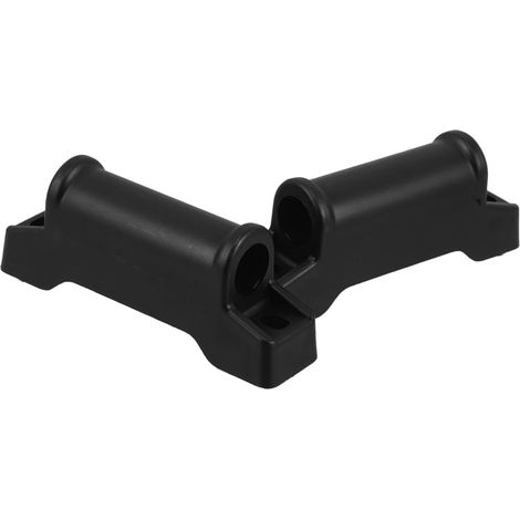 2 piezas de accesorios ajustables para patas de silla, reposapiés deslizantes para silla de juego, reposapiés deslizantes de plástico para silla, color negro (1/5)