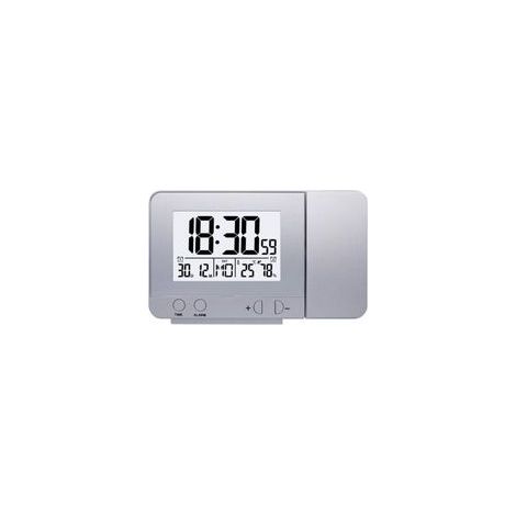Réveil numérique de projecteur avec Projection au Plafond alimenté par 2 Piles AAA (Non incluses) et câble de Charge pour Le Plafond des Chambres (1/5)