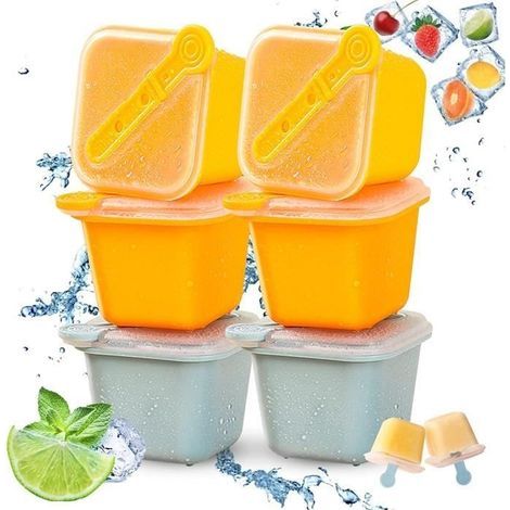 Eiswürfelform – Nicht spezifiziert – 6er-Pack – BPA-freies Silikon – Stapelbar – Beständig bis -30 °C (1/4)