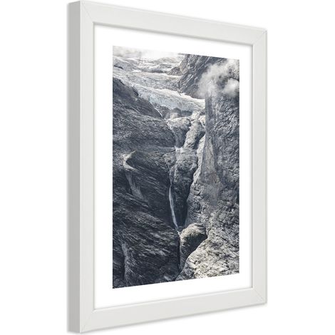 Quadro con cornice, Vista sulle rocce - 20x30 (1/5)