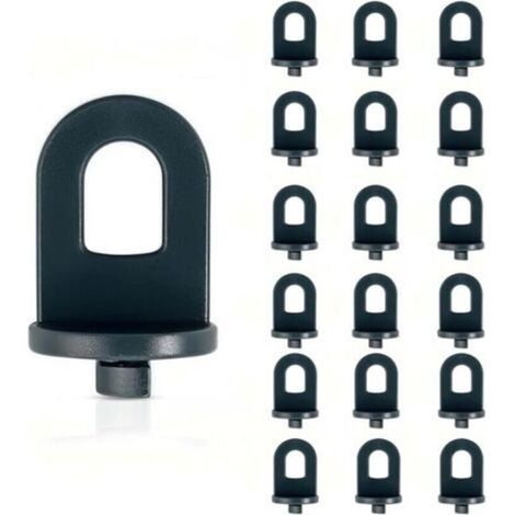 Confezione da 100 clip per serra: robusti ganci in plastica per reti ombreggianti, vasi sospesi e reti da giardino - accessori essenziali per guidare le piante rampicanti e altro ancora -Crezuo