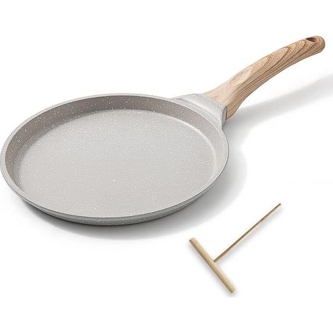 Poêle à crêpes 20 cm polyvalente blanc