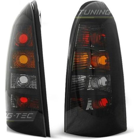 Paire de feux arriere Opel Astra G break 97-04 noir-27336138 (1/2)