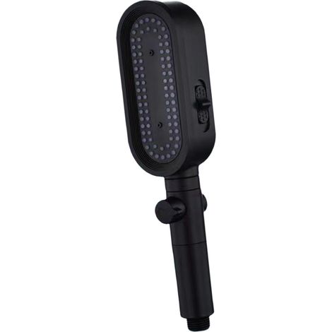 Pommeau de douche haute pression, robinet de douche à main réglable à 3 modes, accessoires de salle de bain- noir (1/5)