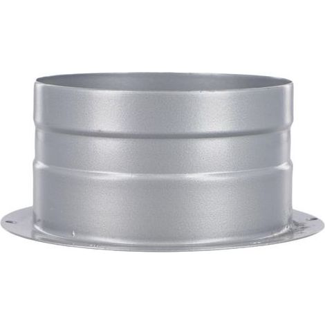 100 mm Connecteur de conduit de ventilation à bride en métal, adaptateur de bride de tuyau mural pour ventilateurs de conduit, aérations de cuisine, ventilateurs d'échappement, hottes de cuisinière (1/5)
