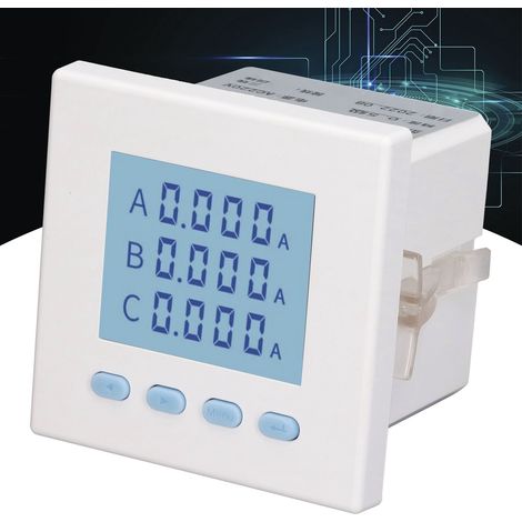 Intelligentes dreiphasiges LCD-Amperemeter YG194I-3XY, AC220V Eingangsspannung, 5A Strombereich. (1/5)