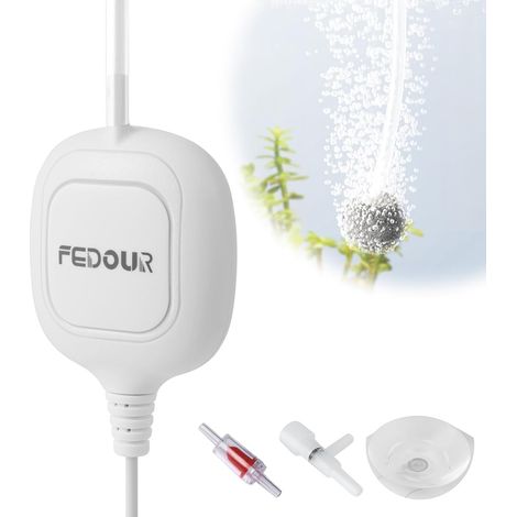 Mini Air Pump for Aquarium, Nano Aquarium Aerator Ultra Quiet, Aquarium Bubbler for Betta Aquarium Up to 35L, Fish Jar (1/5)