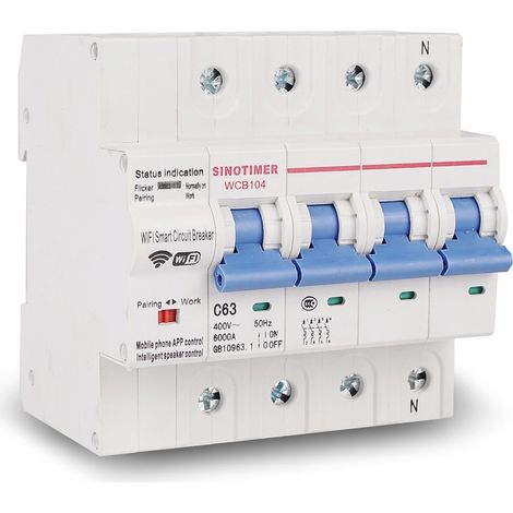 WLAN-Überstromsicherung 4P 3-phasig Tuya 1-63A (1/5)