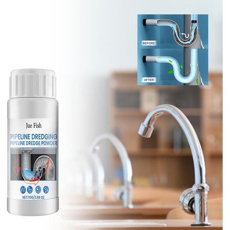 Produit de nettoyage et d'entretien des canalisations de toilettes, d'égouts et d'éviers de cuisine - 110 g -- DTEKGAZ (1/5)