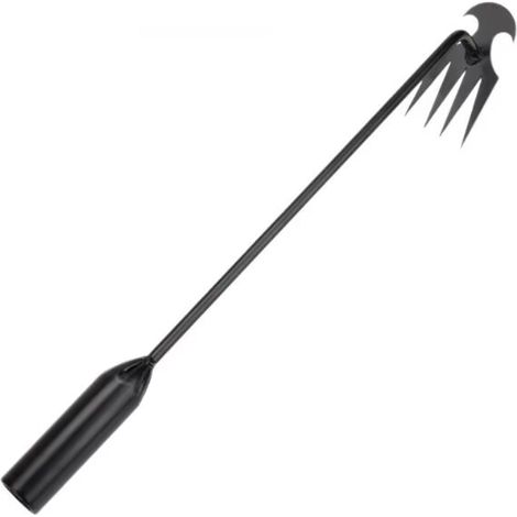 50cm Desherbeur Manuel, Outil de Désherbage Manuel à Quatre Dents, Arrache Mauvaise Herbe Jardinage, Outil Désherbage en Acier Inoxydable pour Enlever Racines Mauvaises Herbes (1/4)