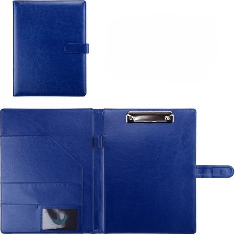 Cartella portadocumenti professionale con clip, raccoglitore in similpelle, porta quaderni A4, CV, blocco note, organizer ideale (1/5)