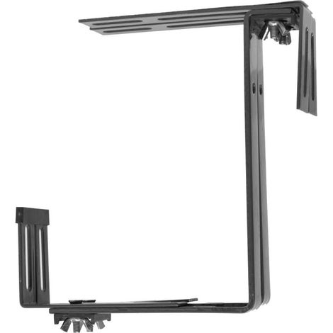 TrendLine Blumenkastenhalter 2-fach verstellbar Balkonkastenhalter Anthrazit