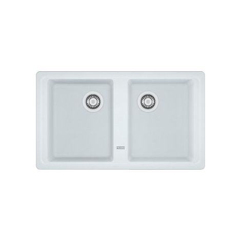 Franke Boston BFG 620. Colore del prodotto: Bianco, Numero di vasche per lavello: 2 ciotole, Dimensioni prima vasca (LxL): 337 x 420 mm. Larghezza: 860 mm, Profondità: 500 mm, Larghe... - 114.0276.152 (1/2)