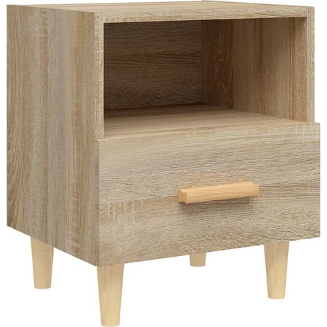 Maison Exclusive - Comodino Rovere Sonoma 40x35x47 cm (1/5)