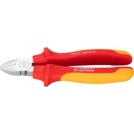 Pince coupante diagonale avec isolation de protection 1803VDE-33 HAZET (1/3)