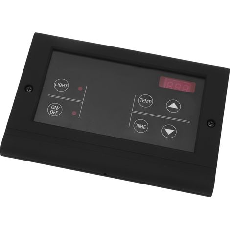 Contrôleur mural de température pour sauna, générateur de vapeur humide, noir, pour usage domestique. (1/5)