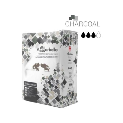 Ferribiella Assorbello
 Charcoal (60x60) Tappetini Igienici Assorbenti - Confezione 50 Tappetini - Tappetini Assorbenti