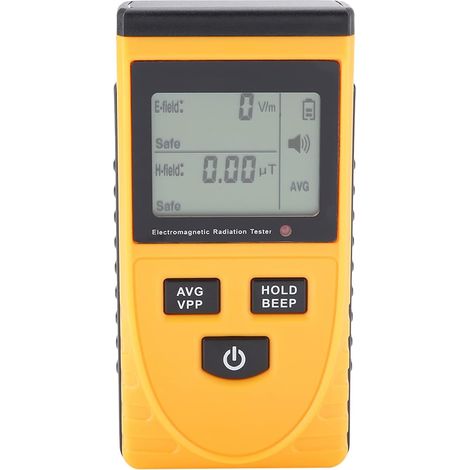 Strahlungstester, Detektor für elektromagnetische Strahlung, EMF-Tester GM3120, Ton- und Lichtalarm, Datensperre, Strahlungsbewertung, großer und klarer LCD-Bildschirm, kompakte Größe