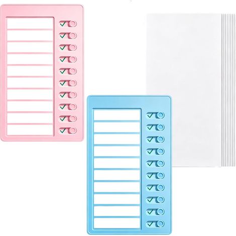 Memo-Kunststofftafel,Notizbrett für tägliche, mit Blank Papier für Aufgabe (1/2)